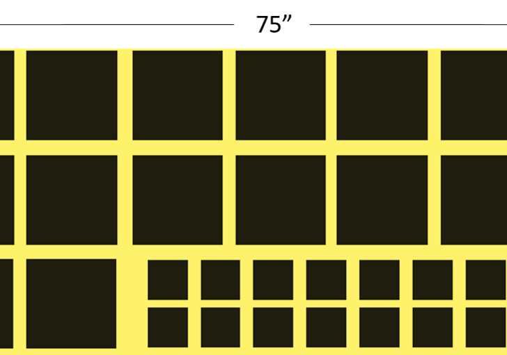 BLACK PATCH SHEET Large Passive Thermal Target Aspect View