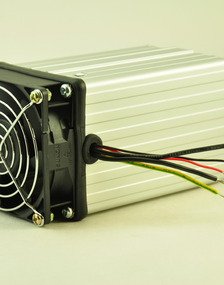 24V, 300W FAN FORCED PTC CONVECTION HEATER Wire Connectors