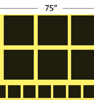 THERMAL PATCH SHEET Large Passive Thermal Target Aspect View