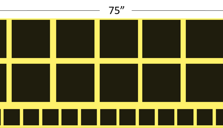 THERMAL PATCH SHEET Large Passive Thermal Target Aspect View