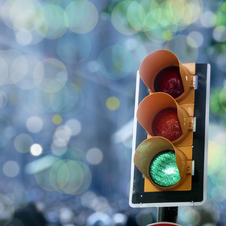 Close up of Traffic lights